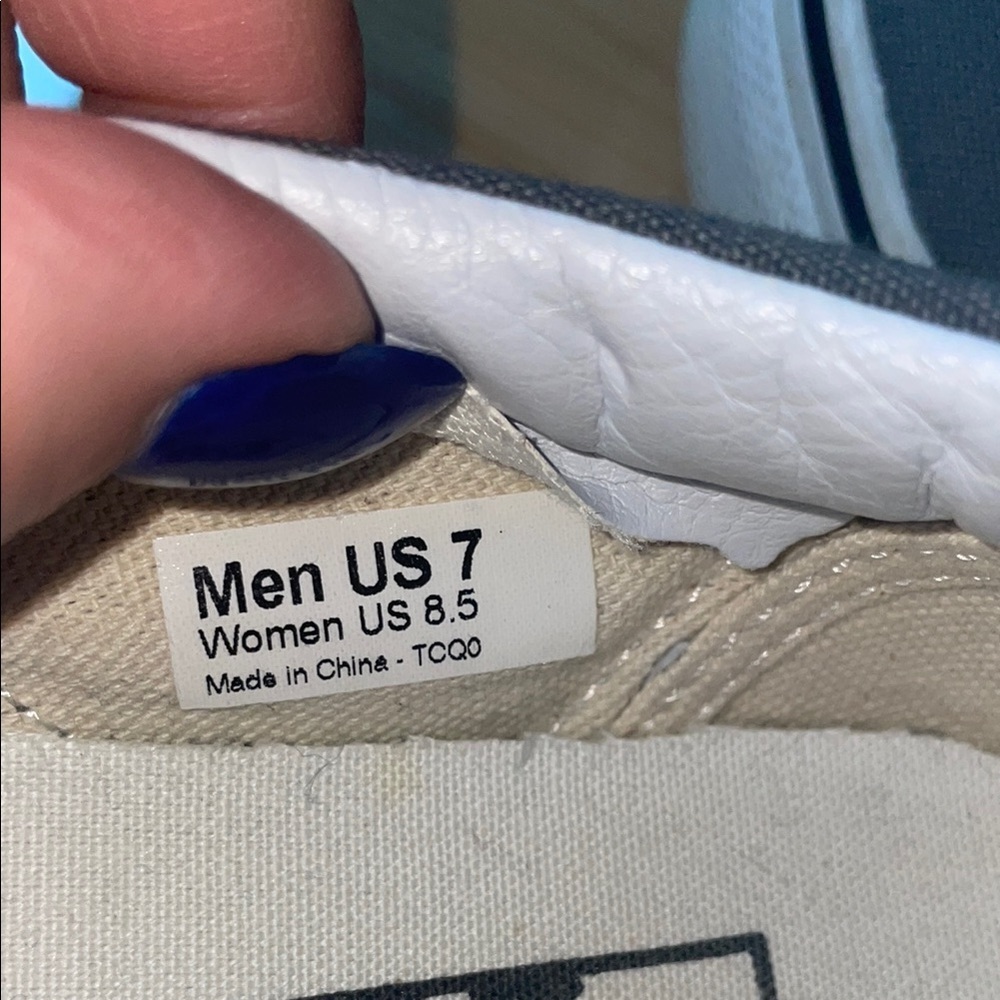 🛑🥰🫣😞Vans Gray Sneakers Slip-On Canvas - Picture 8 of 8